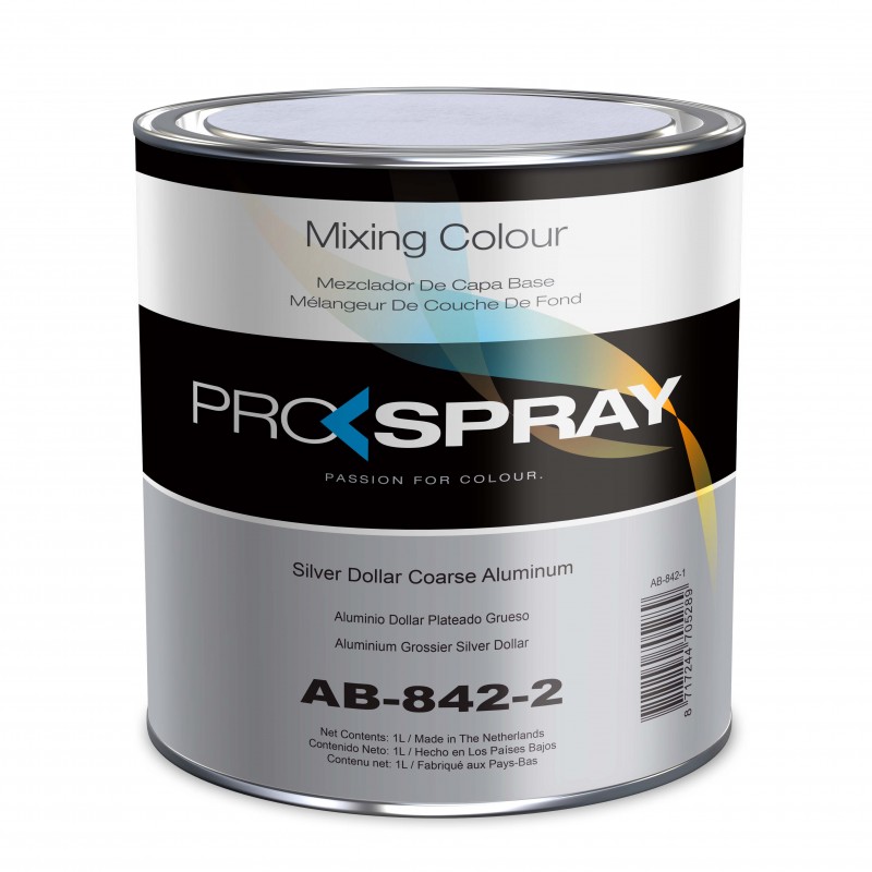 AB-842 Silver Dollar Aluminium Prospray - 1 Lakiery samochodowe Debeer, Detailing Koch Chemie Środki dla myjni samochodowych