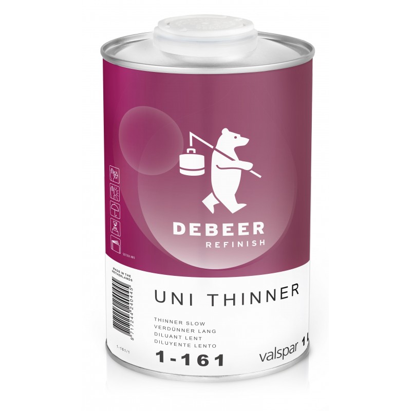 1-161 Uni Thinner Slow DeBeer - 1 Lakiery samochodowe Debeer, Detailing Koch Chemie Środki dla myjni samochodowych