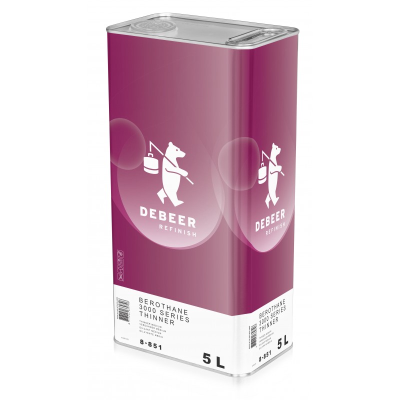 8-851 Thinner Medium DeBeer - 1 Lakiery samochodowe Debeer, Detailing Koch Chemie Środki dla myjni samochodowych