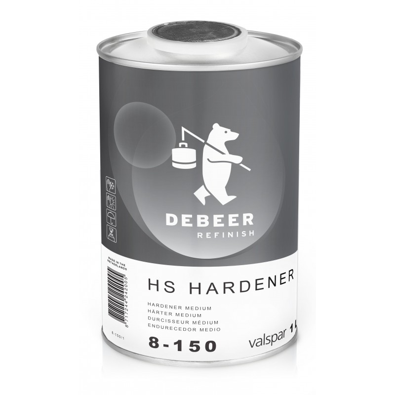 8-150 HS Hardener Medium DeBeer - 1 Lakiery samochodowe Debeer, Detailing Koch Chemie Środki dla myjni samochodowych