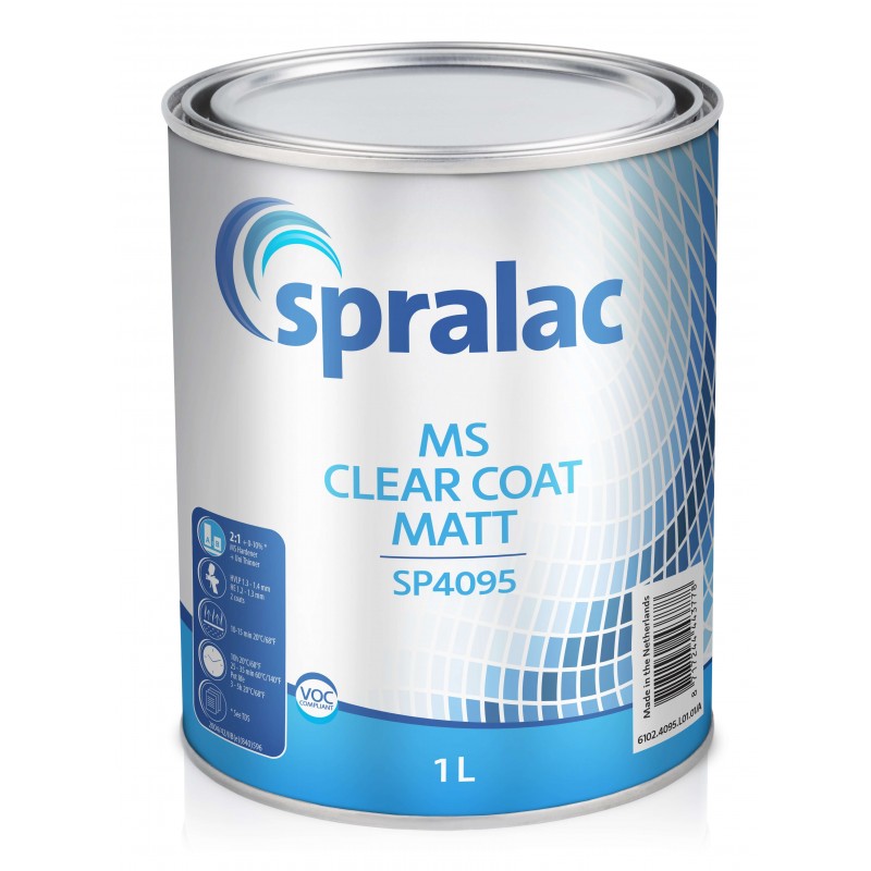SP4095 MS Clear Coat Matt Spralac - 1 Lakiery samochodowe Debeer, Detailing Koch Chemie Środki dla myjni samochodowych