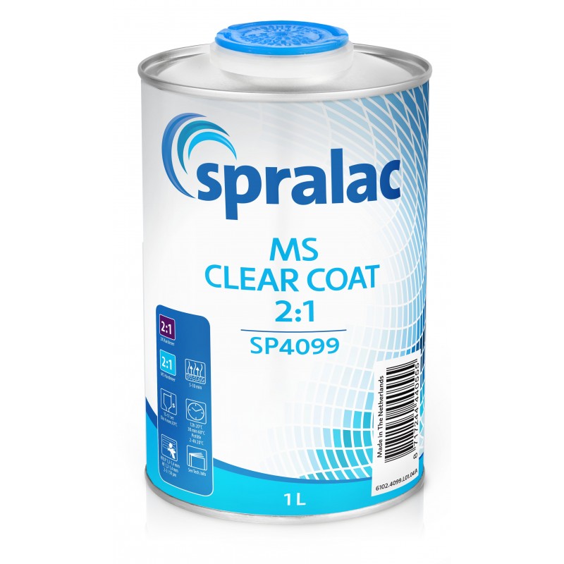 SP4099 MS Clear Coat Spralac - 1 Lakiery samochodowe Debeer, Detailing Koch Chemie Środki dla myjni samochodowych