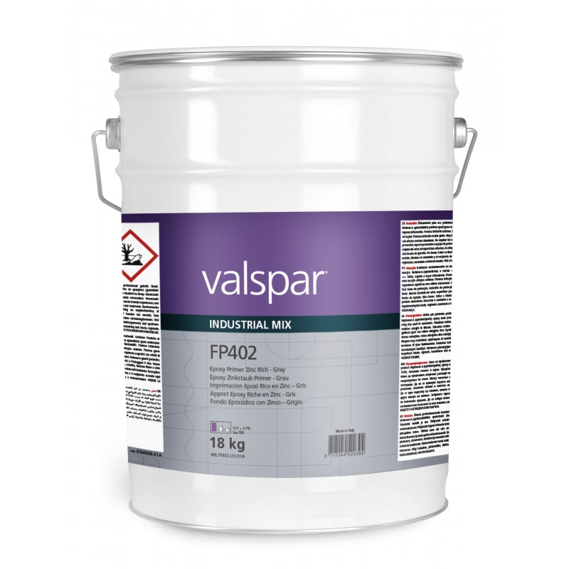 FP402 Zinc Rich Epoxy Primer Grey Valspar - lakiery przemysłowe - 1 Lakiery samochodowe Debeer, Detailing Koch Chemie Środki dla