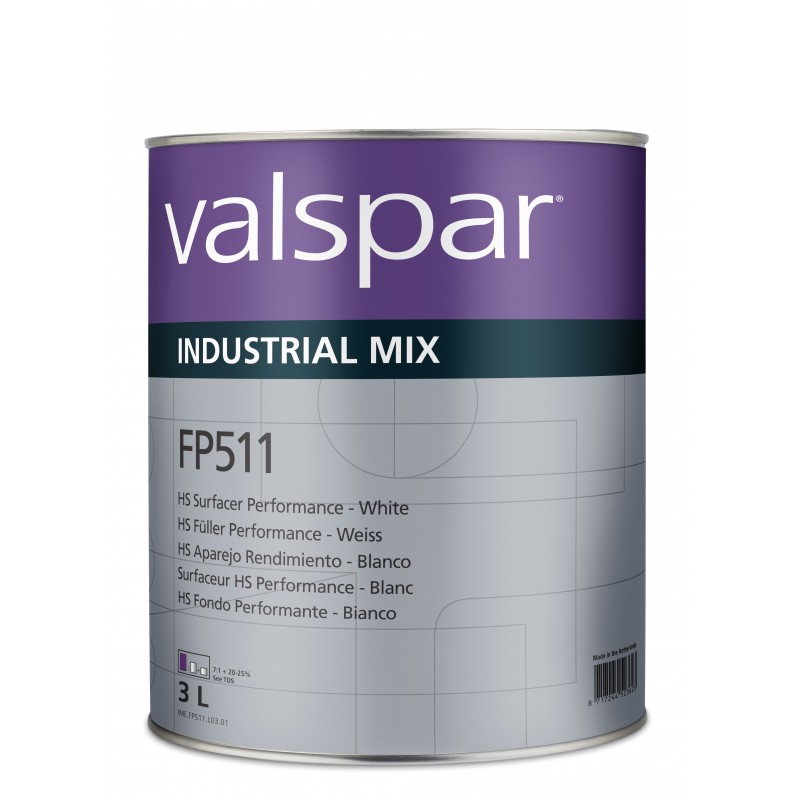 FP511 HS Surfacer Performance White Valspar - lakiery przemysłowe - 1 Lakiery samochodowe Debeer, Detailing Koch Chemie Środki d