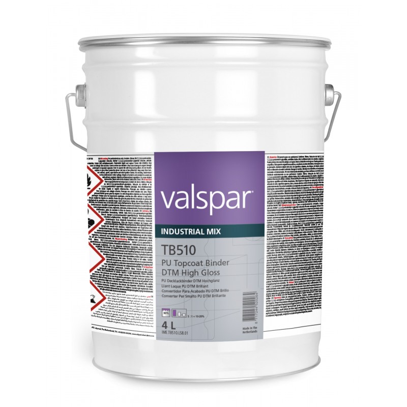 TB510 PU Topcoat DTM High Gloss Valspar - lakiery przemysłowe - 1 Lakiery samochodowe Debeer, Detailing Koch Chemie Środki dla m