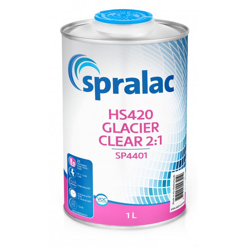 SP4401 HS420 Clear Coat Spralac - 1 Lakiery samochodowe Debeer, Detailing Koch Chemie Środki dla myjni samochodowych