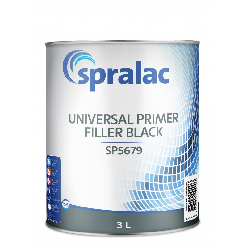 SP5679 Universal Primer Filler Black Spralac - 1 Lakiery samochodowe Debeer, Detailing Koch Chemie Środki dla myjni samochodowyc