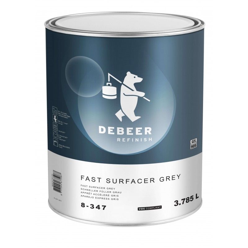 8-945 Super Surfacer DTM Grey DeBeer - 1 Lakiery samochodowe Debeer, Detailing Koch Chemie Środki dla myjni samochodowych