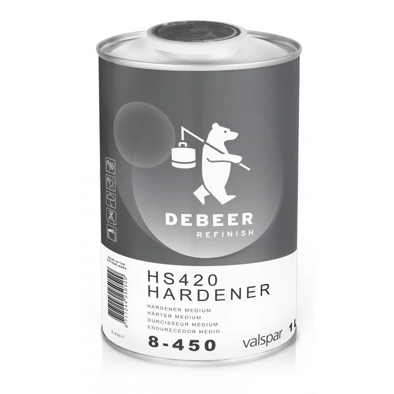 8-460 HS420 Hardener Slow DeBeer - 1 Lakiery samochodowe Debeer, Detailing Koch Chemie Środki dla myjni samochodowych