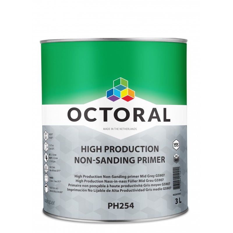 PH254G High Production Non-Sanding Primer Grey GS907 Octoral - 1 Lakiery samochodowe Debeer, Detailing Koch Chemie Środki dla my