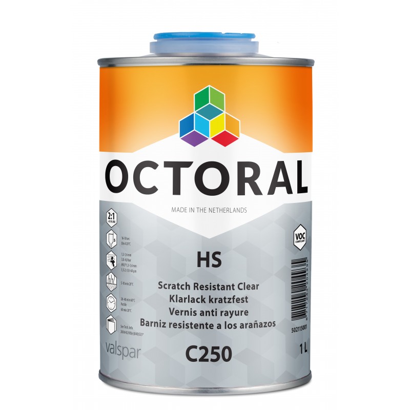 C250 HS SCRATCH RESISTANT CLEAR COAT Octoral - 1 Lakiery samochodowe Debeer, Detailing Koch Chemie Środki dla myjni samochodowyc