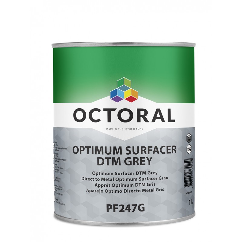PF247G Super Surfacer DTM Grey Octoral - 1 Lakiery samochodowe Debeer, Detailing Koch Chemie Środki dla myjni samochodowych