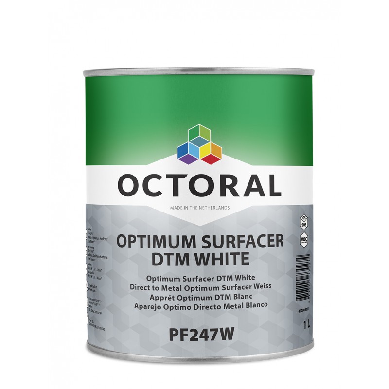 PF247W Super Surfacer DTM White Octoral - 1 Lakiery samochodowe Debeer, Detailing Koch Chemie Środki dla myjni samochodowych