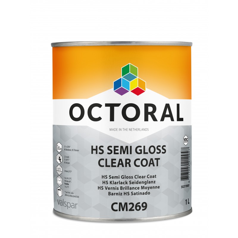 CM269 HS Semi Gloss Clear Coat Octoral - 1 Lakiery samochodowe Debeer, Detailing Koch Chemie Środki dla myjni samochodowych