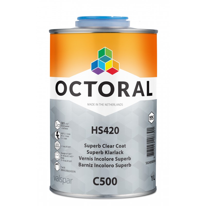 C500 HS420 Superb Clear Coat Octoral - 1 Lakiery samochodowe Debeer, Detailing Koch Chemie Środki dla myjni samochodowych