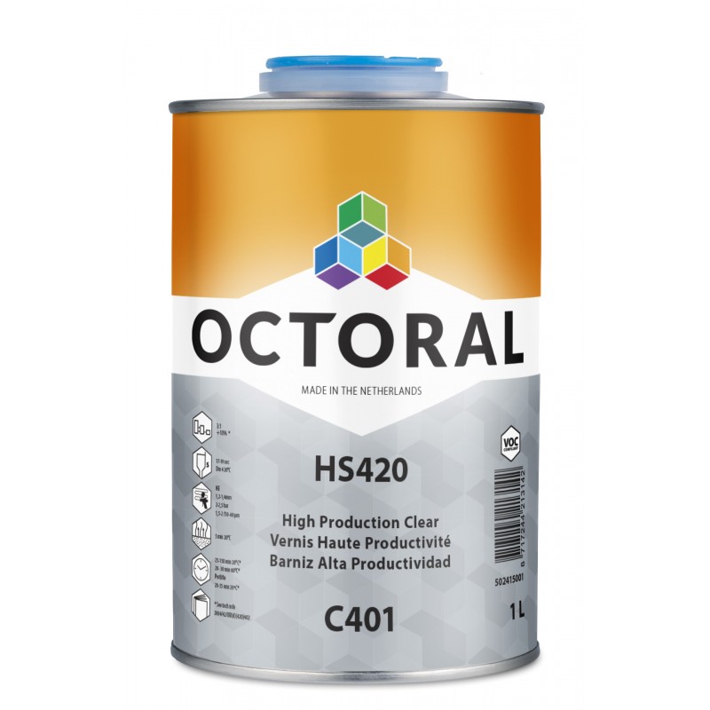 C401 HS420 High Production Clear Octoral - 1 Lakiery samochodowe Debeer, Detailing Koch Chemie Środki dla myjni samochodowych