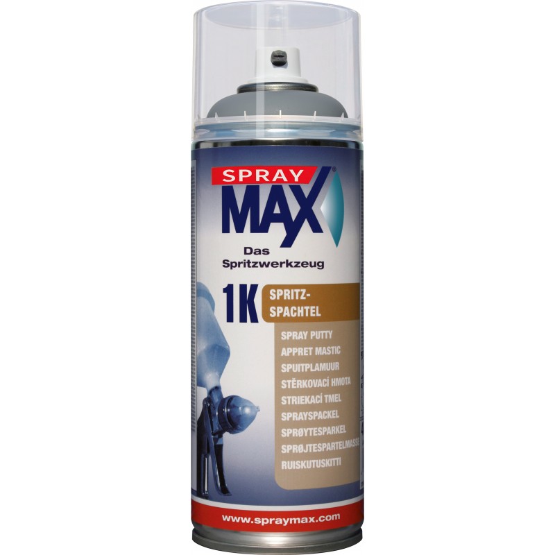 Szpachla natryskowa 1K - jasnoszara Kwasny - 1 Lakiery samochodowe Debeer, Detailing Koch Chemie Środki dla myjni samochodowych