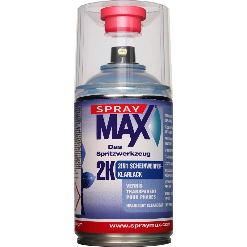 Lakier bezbarwny do reflektorów 2K SprayMax 2w1 Kwasny - 1 Lakiery samochodowe Debeer, Detailing Koch Chemie Środki dla myjni sa