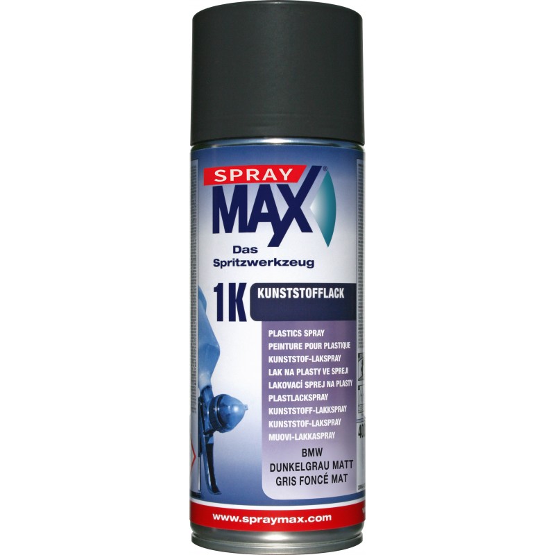 Lakier do plastiku 1K BMW dark grey, matt - ciemnoszary Kwasny - 1 Lakiery samochodowe Debeer, Detailing Koch Chemie Środki dla 